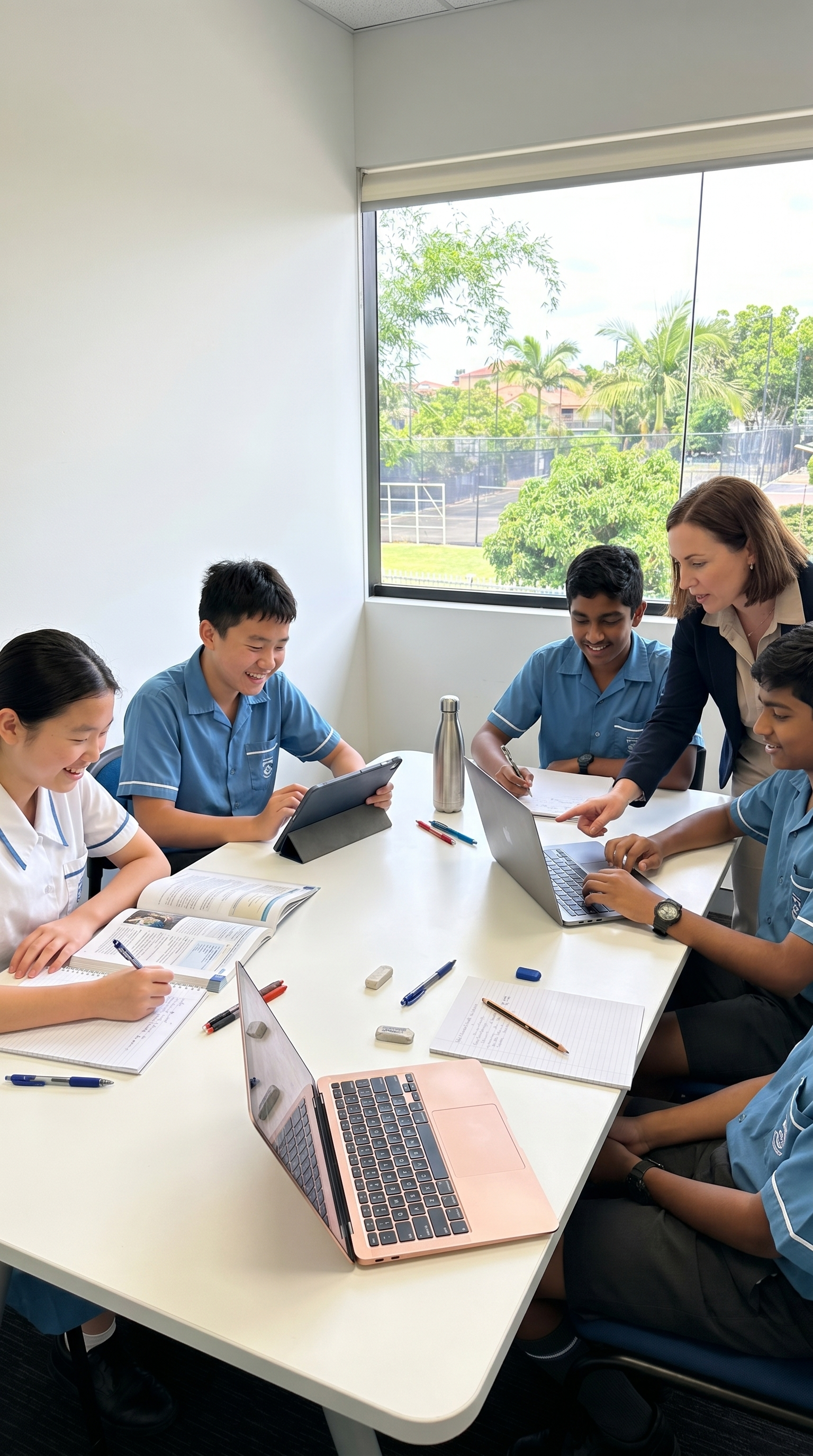 Group tutoring session