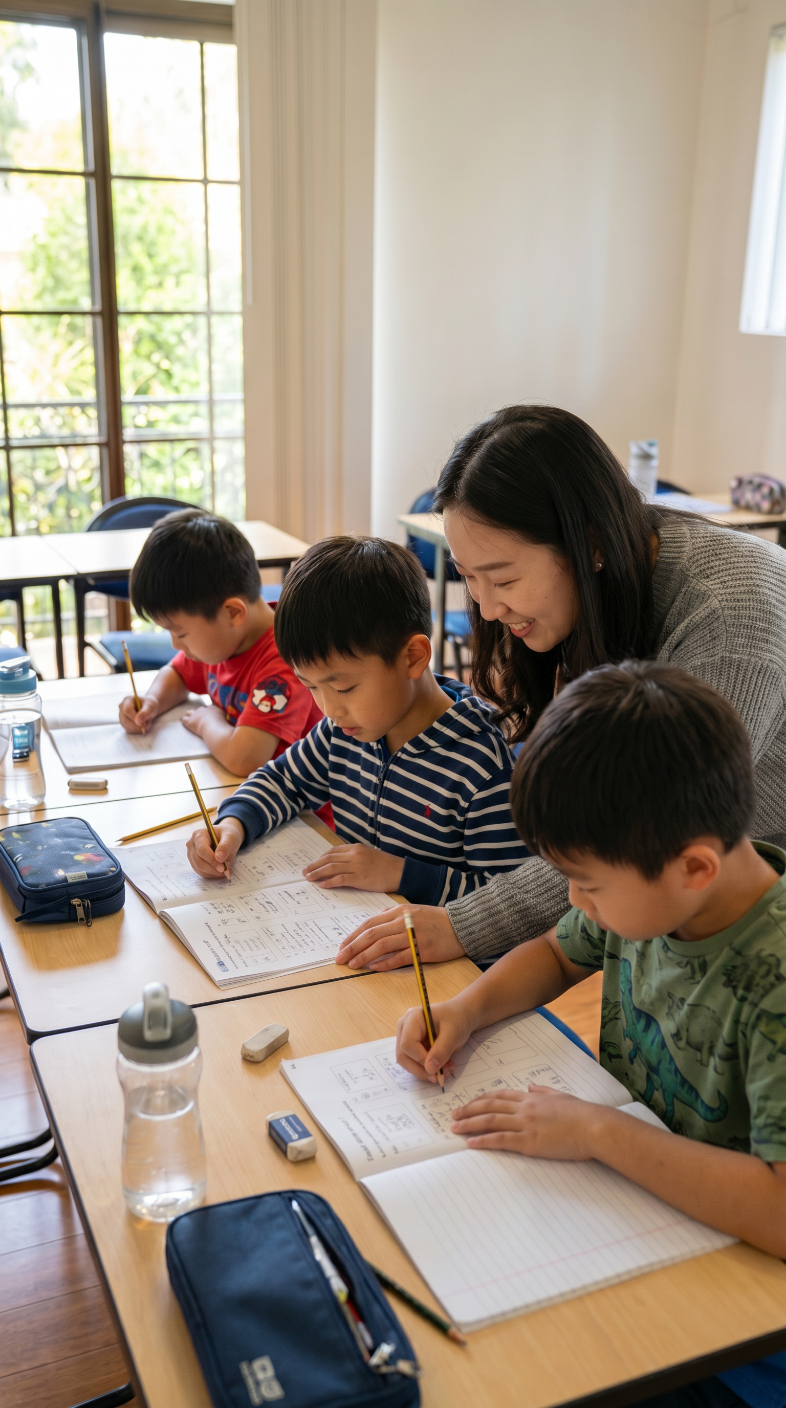 Primary small group working together