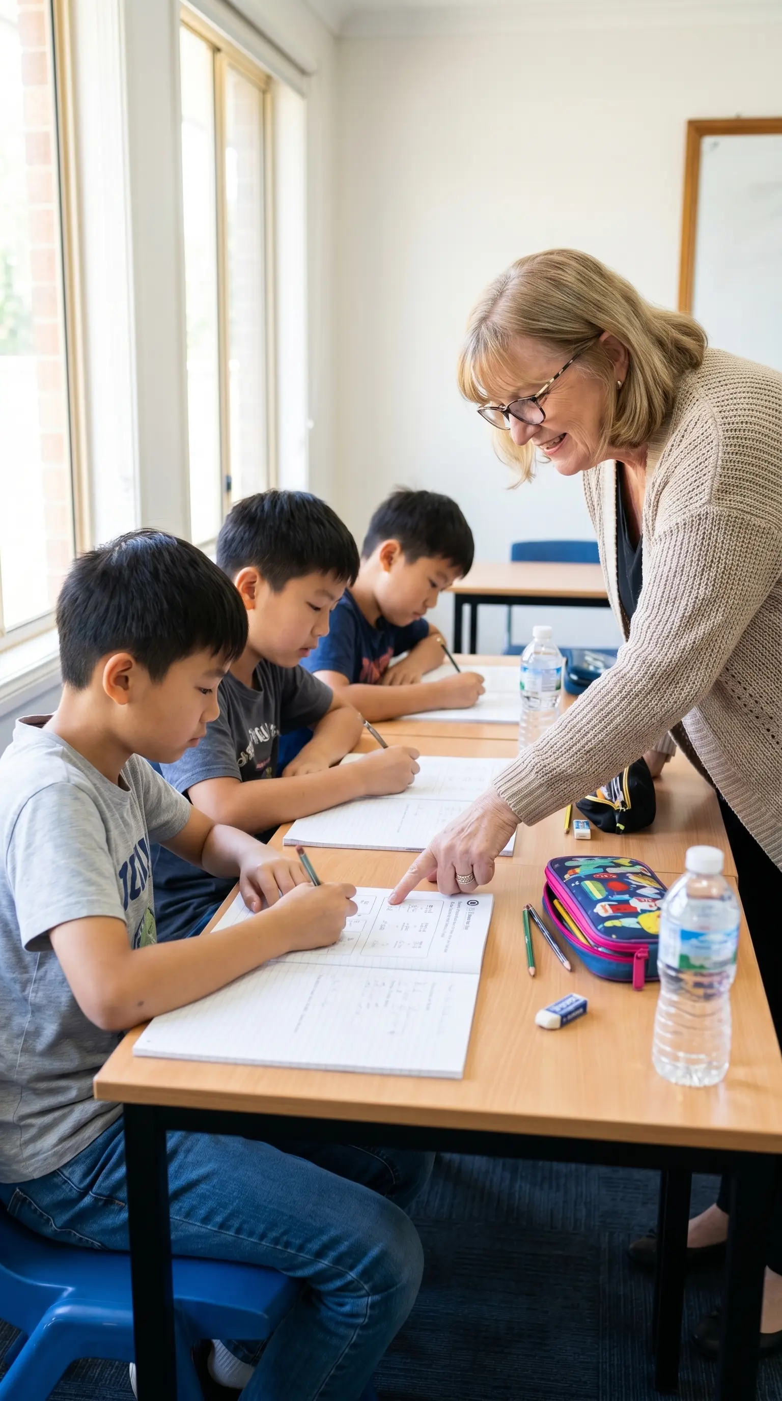 Primary class with qualified teacher